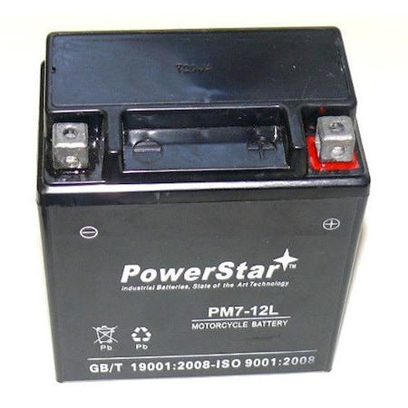 PowerStar PM7-12L-17 AGM YTX7L-BS Battery For Suzuki DR350SE DR 350 125 250 DR200 GZ250 Yamaha XT 225